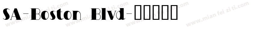 SA-Boston Blvd字体转换